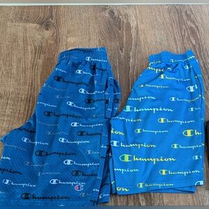 Pair of champion blue youth medium shorts